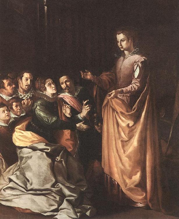 HERRERA, Francisco de, the Elder St Catherine Appearing to the Prisoners sf China oil painting art